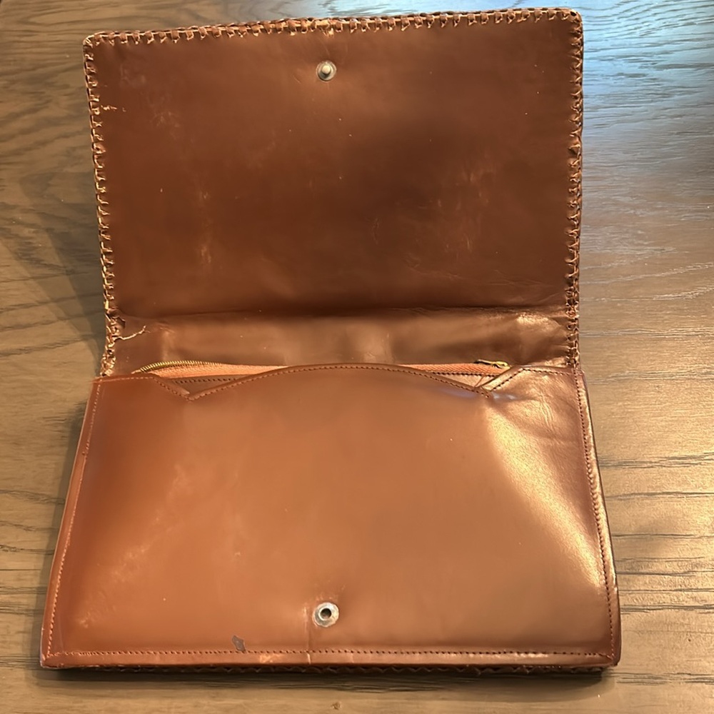 Vintage Alligator Clutch Bag with Handle Top - Picture 4 of 8